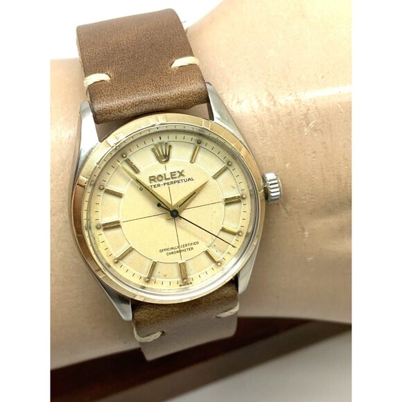 Rolex Oyster Perpetual 6565 Chronometer Men's Watch Swiss Automatic Vintage - Picture 10 of 13